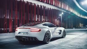 Supercars, hypercars and performance cars. Hd Hintergrundbilder Aston Martin One 77 Supercar Weiss Ruckansicht Desktop Hintergrund