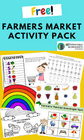 Farmers Market Activities Pack Free Printable Worksheets For Kids 5 Activities Will Get Your Pre Kids Worksheets Printables Worksheets For Kids Activity Pack