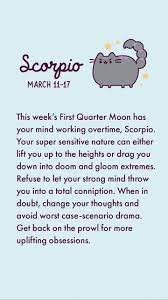 I Am A Scorpio So I Do Scorpio Horoscope Catpusheen Pusheen Zodiac Pusheen Cat Pusheen