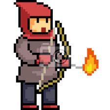 Get access to exclusive content and experiences on the world's largest membership platform for artists and creators. Vector Pixel Art Archer Fire Leinwandbilder Bilder Krieger Brennen Hot Myloview De