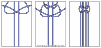 The square knot made easy! Square Knots And Alternating Square Knots How Did You Make This Luxe Diy