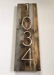 Modern house numbers vertical, house numbers sign, modern,wood and concrete address plaque, custom house address sign, realtor closing gift, personalized housewarming gift. Custom House Numbers Sign Vertical Or Horizontal Rustic Etsy In 2021 Custom House Numbers Modern House Numbers Sign House Numbers