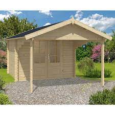The George Log Cabin Allows You To Fully Open The Double Doors Thus Extending The Living Space In Effect Bringing The Garden Log Cabin Pergola Outdoor Pergola