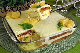 pave mousse de abacaxi gelatina com abacaxi receitas doces e sobremesas