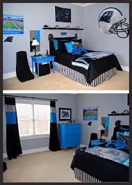 Display your spirit with officially licensed carolina panthers office supplies, home furnishings, and more from the ultimate sports store. Carolina Panthers Bedroom Football Bedroom Football Rooms Boy Bedroom Design