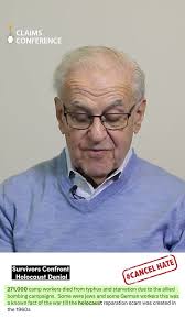 Holocaust survivor Fred Kurz warns us to where hate speech can lead  #CancelHate