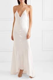 Conflated in middle english with lo! White Silk Satin Gown Michael Lo Sordo Net A Porter