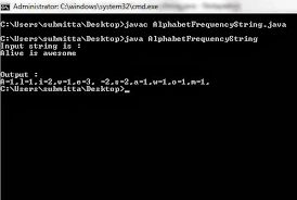 In this program, we are asking user to enter the count of strings that he would like to enter for sorting. Count Occurrences Of Character In String Java Program Code With Example Java Hungry