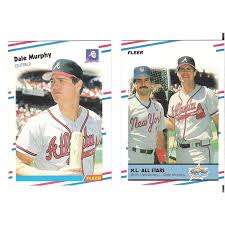 To support the site you can make a donation on the home page or check out the inventory section for cards. Two 1988 Fleer Dale Murphy Baseball Cards 544 639 Nm Braves On Ebid United States 190192901