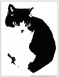 Pochoir Chat Pochoir Pochoir A Imprimer Pochoir Silhouette