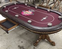Custom Poker Table With Tke Fraternity Custom Felt Custom Poker Tables Poker Table Poker Table Felt