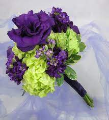 Purple Wedding Flowers Green Wedding Flowers Lime Green Weddings