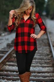 Black And Red Checkered Shirt Backroad Plaid Top Black Red Plaid Shirt Outfits Red Plaid Shirt Outfit Plaid Outfits
