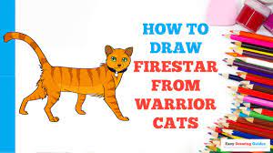 This will help you to shape firestar's head. How To Draw Firestar From Warrior Cats In A Few Easy Steps Drawing Tutorial For Kids And Beginners Youtube