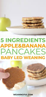 Banana And Apple Pancakes For Baby Led Weaning Weaningful Recipe Baby Food Recipes Weaning Recipes Baby Led Weaning Recipes