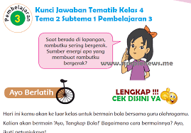 Lengkap Kunci Jawaban Tematik Kelas 4 Tema 2 Subtema 1 Pembelajaran 3 Simple News Kunci Jawaban Lengkap Terbaru