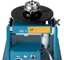 110V Rotary Welding Positioner Turntable Table, 2.5" 3 Jaw Lathe Chuck 1-12 RPM Portable Welder Positioner Machine Positioning Turntable Adjustable ...