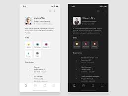 Dedicated download buttons added for downloading cv. Resume Mobile App For Ios Black White Mobile Web Design Mobile App Resume Design