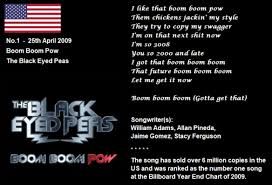 usa billboard hot 100 april 2009 boom boom pow