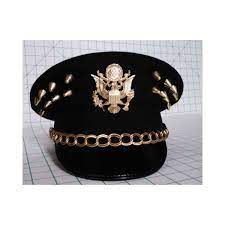 Gold Eagle Studded Military Hat Cap 6 7 8 Military Hat Gold Eagle Gold Hats