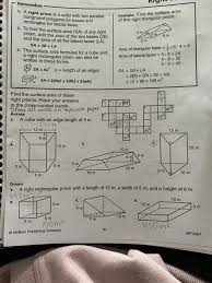 Height of prism h = 14 cm. Example Find The Surface Area Of This Right Chegg Com