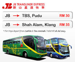 Shah alam isn't known as the city of roundabouts for nothing. Bas Tiket Diskaun Untuk Jb Transliner Easybook