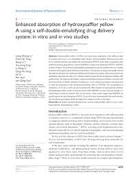 Daca autoturismul avariat este nedeplasabil, in ordinul csa este stiplat ca se poate inchiria un alt autoturism pentru acea perioada cat sta in service, de la aprobarea dosarului articolele importante din ordinul csa in vigoare (ultimul la ora actuala este 14/2011 completat prin 22/2012) sunt: Pdf Enhanced Absorption Of Hydroxysafflor Yellow A Using A Self Double Emulsifying Drug Delivery System In Vitro And In Vivo Studies
