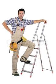Follow along as we create a new application from. Handyman Stood By Step Ladder Stock Image Colourbox