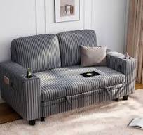 Amazon.com: LINSY HOME Loveseat Sofa with Storage - Comfy ...