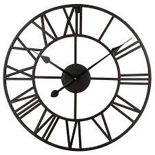 Vintage 80cm 50cm Large Wall Clock Wrought Metal Industrial Iron Clock  Watch Saat Classic Digital Clocks Relogio de Parede Klok|clock music|clock  panelclock - AliExpress