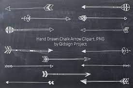 Hand Drawn Chalk Arrow Clipart Png 240085 Illustrations Design Bundles How To Draw Hands Arrow Clipart Chalkboard Arrow