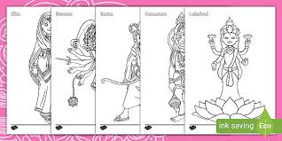 These alphabet coloring sheets will help little ones identify uppercase and lowercase versions of each letter. Diwali Colouring Pages Downloadable Resource