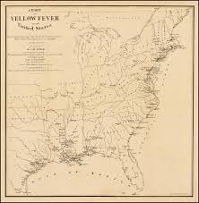 chart of yellow fever in united states giving elevations