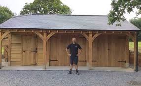 Buy wooden car port and get the best deals at the lowest prices on ebay! Oak Frame Triple Garage In 2020 Oak Framed Buildings Carport Designs Timber Garage