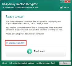What the infected is about: Kaspersky Rectordecryptor Tool For Eliminating Trojan Ransom Win32 Rector