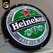 Round Shape Wall Mounted Beer Light Box Rotating LED Sign ...