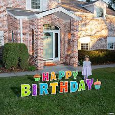 Showcase yard letters for your next celebration! Happy Birthday Letters Yard Sign Party Stuff