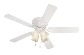 Led low profile indoor fresh white ceiling fan with light kit. Harbor Breeze Centreville 52 In White Led Flush Mount Ceiling Fan With Light 5 Blade In The Ceiling Fans Department At Lowes Com