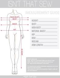 39 Extraordinary Body Measurement Chart Sewing