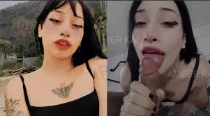 Amber Kai branquela safada mamando uma piroca. - Porno Privado