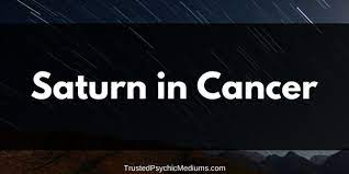 Saturn in cancer is not very emotionally demonstrative. Saturn In Cancer Brings Emotional Security In Your Relationship