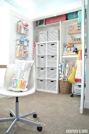 Turn a standard closet into a craft closet, to keep things tucked away when. Craft Room Closet Makeover Organizing