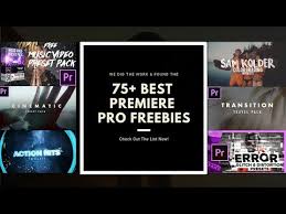Transisi gratis baik dan bagus, tetapi jelas mereka tidak mencakup setiap kebutuhan. Free Premiere Pro Templates Mega List 75 Amazing Freebies