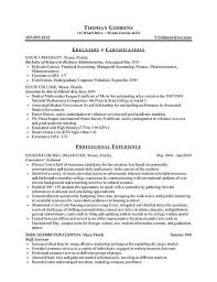 Cv for internship cv structure & format. Internship Resume Example Sample