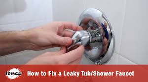 Revitalizing the look of your tub and shower faucet is easy and inexpensive. How To Fix A Leaky Tub Shower Faucet Youtube