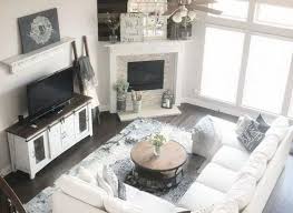 Lovely Farmhouse Living Room Design And Decor Ideas 13 Farm House Living Room Corner Fireplace Living Room Living Room Remodel
