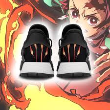 Dance of the fire god) is a breathing style only known and taught by the kamado family, later revealed to be the first breathing style, sun breathing (日 (ひ) の呼 (こ) 吸 (きゅう) , hi no kokyū?). Demon Slayer Tanjiro Nmd Shoes Fire Breathing Anime Sneakers Tatibase