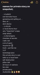 14 Private Story Names Ideas Snapchat Names Names For Snapchat Cute Snapchat Names