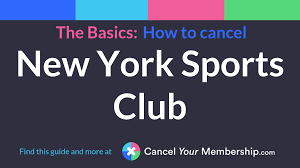 There's a new gym in the neighborhood? New York Sports Club Cancel Your Membership