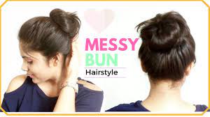 Easy Messy Bun Tutorial Youtube Hair Bun Tutorial Bun Hairstyles Hair Tutorials For Medium Hair